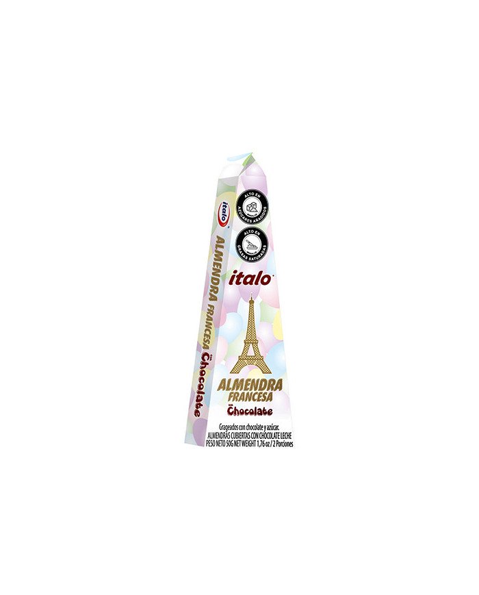 ALMENDRA FRANCESA ITALO CUB CHOC CAJA X 50 GR