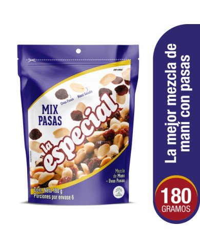 Pasab. LA ESPECIAL pasas 18dpckx180g