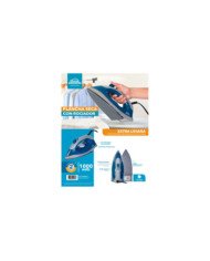 PLANCHA SECA CON ROCIADOR GRIS - AZUL HEPS207GA