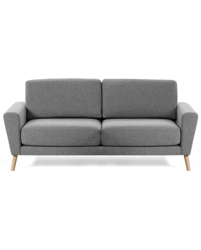 Sofá Narnia 3 plazas chenilla gris claro 192 cm