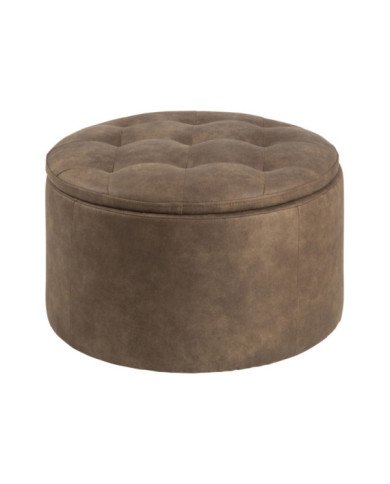 Retina otomana tela Preston Brown Light    diam         22 de almacenamiento     60 h     35 cm