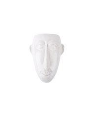 Maceta de pared Mask Long 18x22 cm blanca