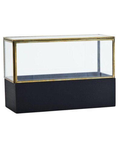 Caja de cristal Sania 26x17 cm Dorada