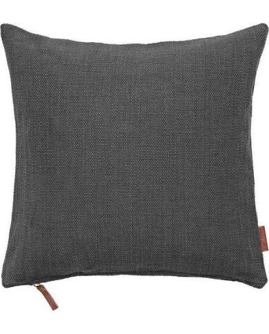 Cojín decorativo Handloom 50x50 cm Gris oscuro