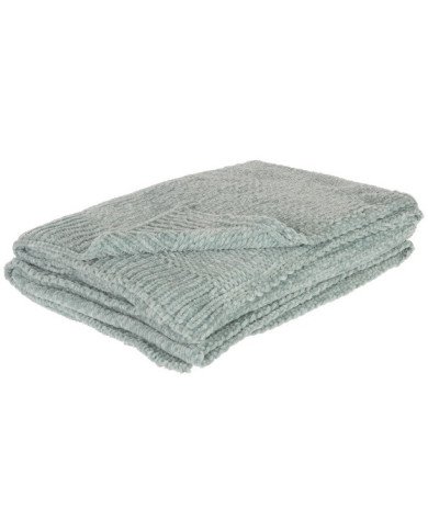 Manta Knitted Soft 170x130 cm verde menta