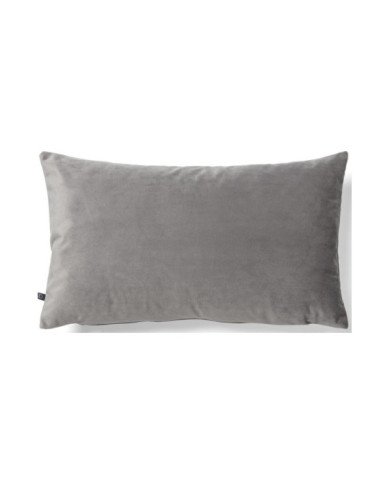 Funda cojín Lita 30 x 50 cm terciopelo gris
