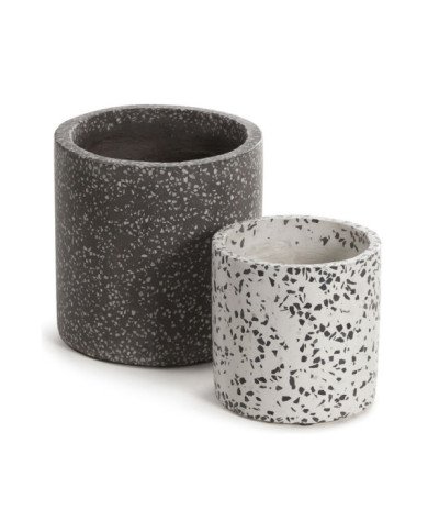 Set Bransc de 2 maceteros redondos