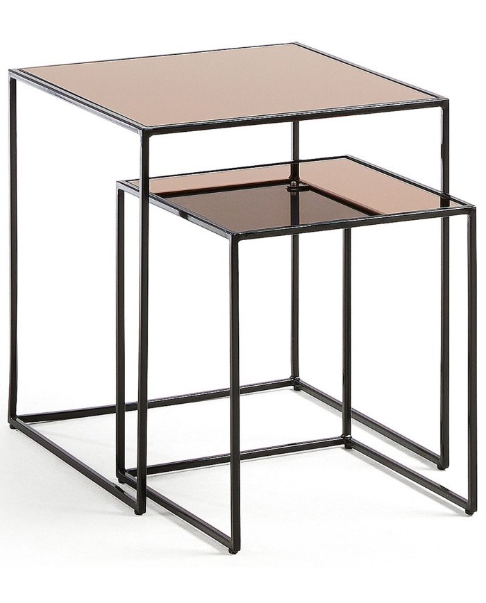 Set Sute de 2 mesas auxiliares