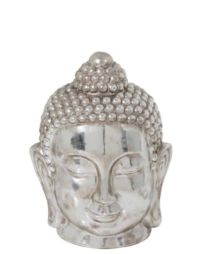 FIGURITA BUDA CERAMICA PLATA L