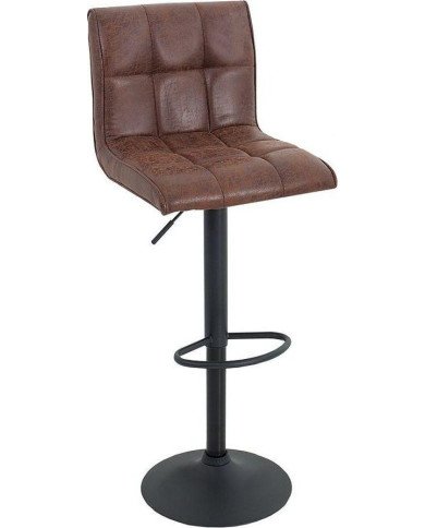 Taburete de bar Modena 95-115 cm vintage marrón