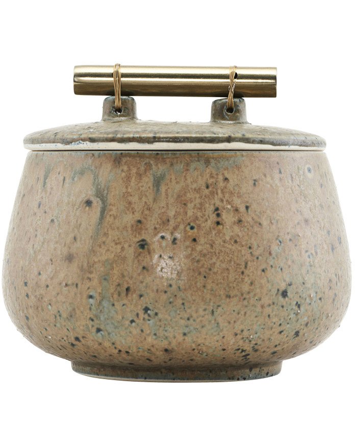 Recipiente con tapa Diva    diam        14x12 cm marrón-verde