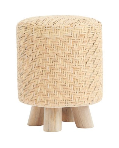 Puf Weave    diam        36x46 cm Natural