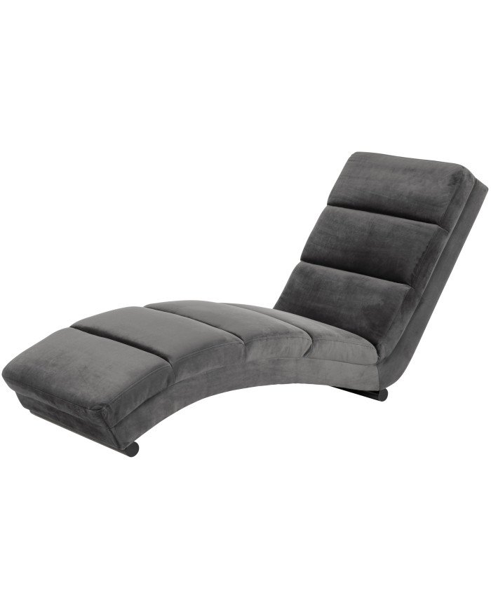 Sofá tipo chais longue Slinky 60x170 cm gris oscuro
