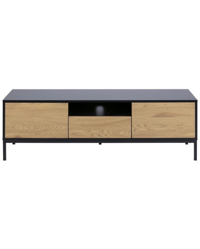 Mueble TV Seaford140x45 cm negro