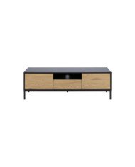 Mueble TV Seaford140x45 cm negro