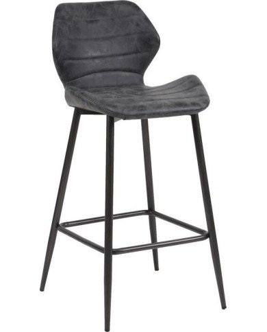 Taburete de bar Lind 47x97 cm negro