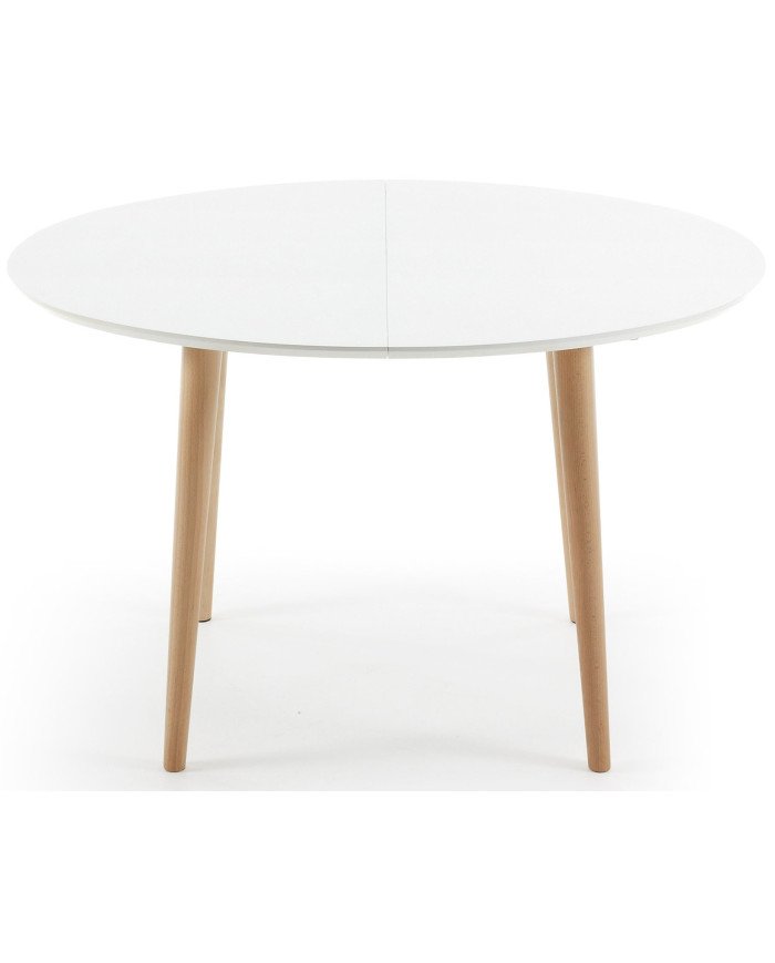 Mesa extensible Oakland, 120 x 90 cm, blanca
