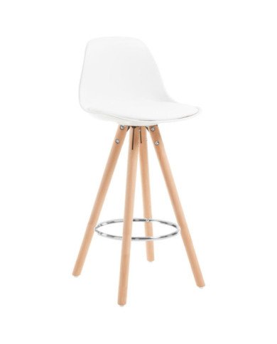 Bar Ciervo 38x87 cm blanco - patas de madera